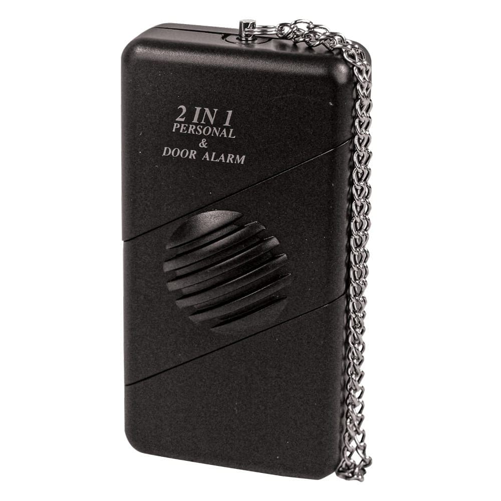 2-in-1 Personal and Burglar Alarm, 120 dB Siren, Dual Mode Operation, Portable Door Window Security, Pull Pin Activation, 9V Battery Powered, Travel and Home Protection