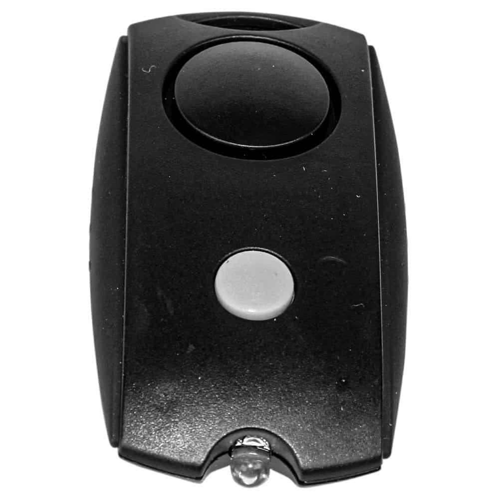 Mini Personal Alarm 120 dB, LED Flashlight, Belt Clip, Batteries Included, Compact Design, Black or Pink, Emergency Alert System - Image 2