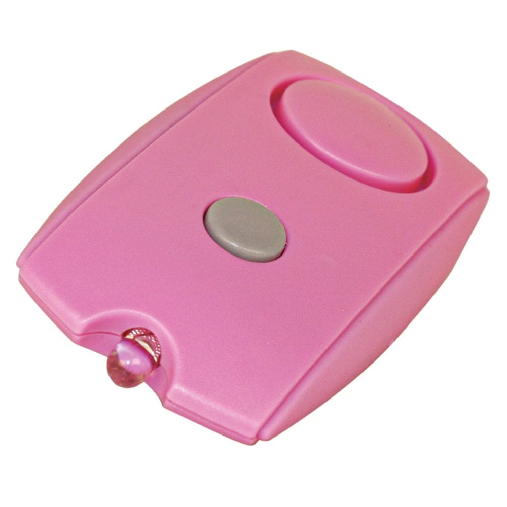 Mini Personal Alarm 120 dB, LED Flashlight, Belt Clip, Batteries Included, Compact Design, Black or Pink, Emergency Alert System - Image 8