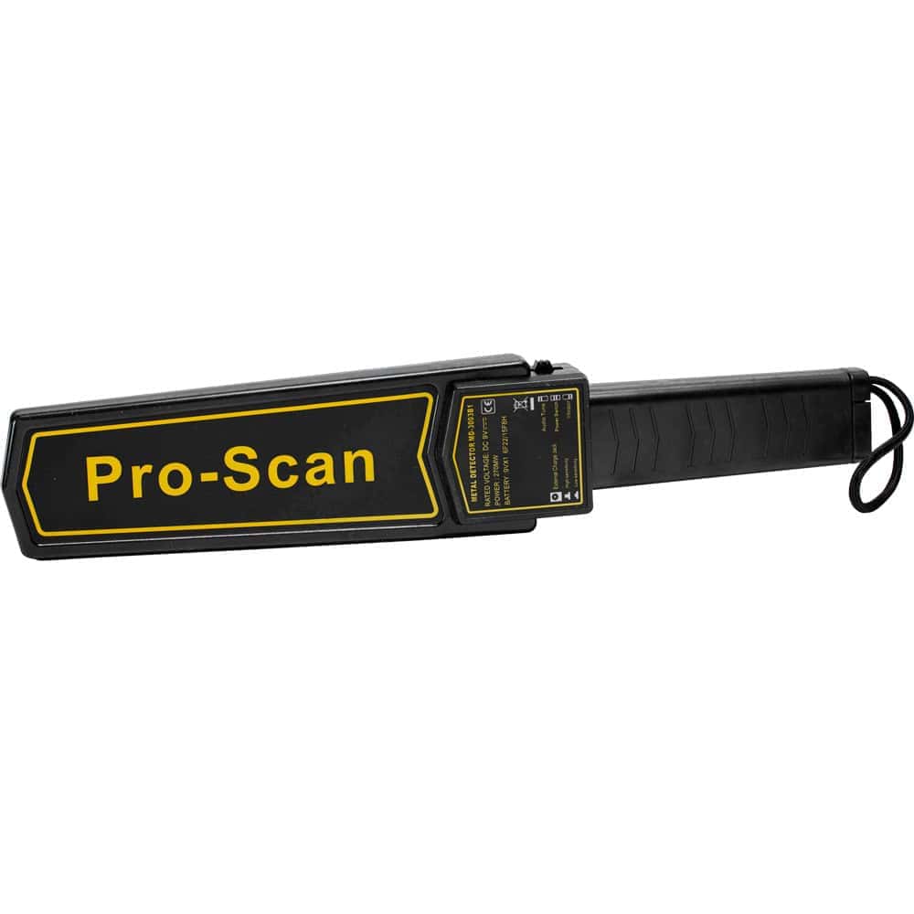 Pro Scan Handheld Metal Detector, Security Scanner Wand, Detects Handguns at 5 Inches and Knives at 4 Inches, Audible and Vibration Alert Modes, Adjustable Sensitivity, Belt Holster, Lifetime Warranty