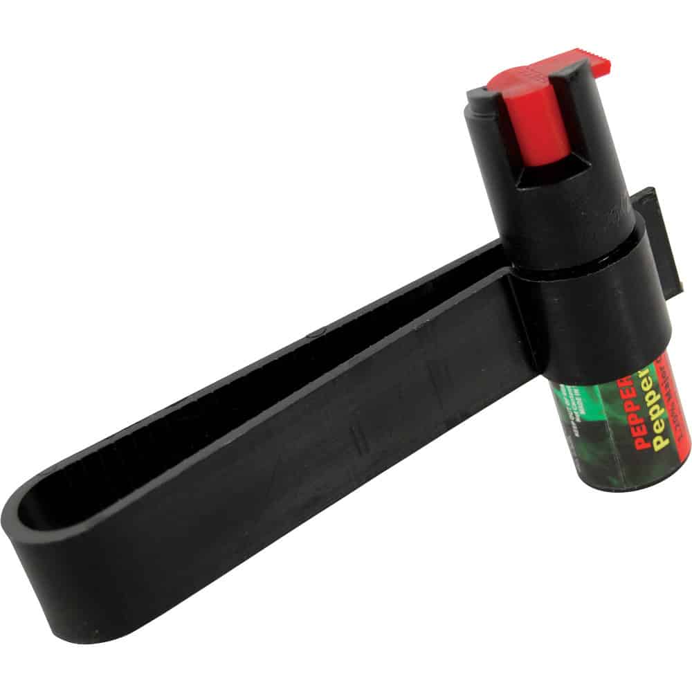 Pepper Shot Pepper Spray with Auto Visor Clip, 1.2% MC, 2 Million SHU, Vehicle Self Defense, 6-8 Feet Range, Stream Pattern, 6-10 Bursts, Car Protection, Roadside Emergency Safety Device