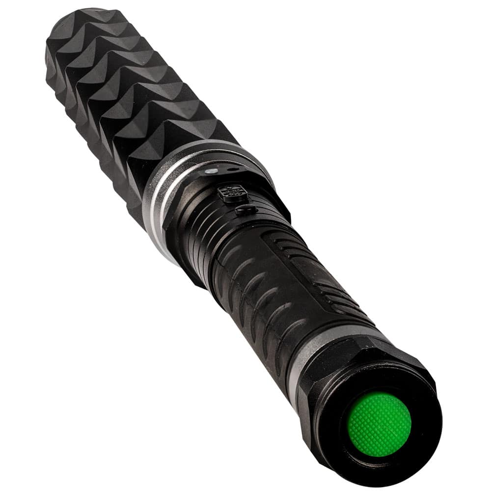 Bouncer Stun Baton with Flashlight, 100 Million Volts, 4.9 Milliamps, 22 Inch Extended Reach, 280 Lumen LED Light, Aircraft Aluminum, Glass Breaker Tip, Rechargeable, Professional Grade Defense - Image 2