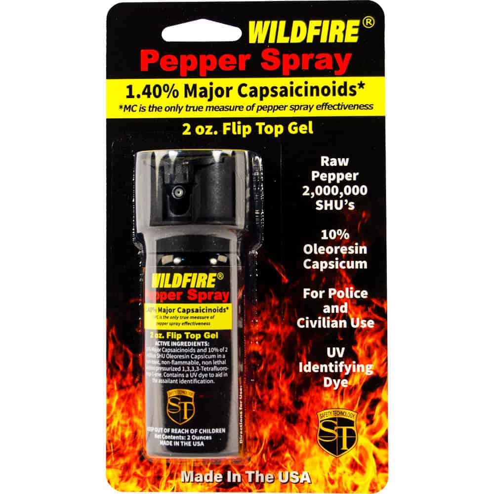 Wildfire Pepper Gel 1.4% MC, 2 Million SHU, No Wind Blowback, Indoor Safe, Multiple Sizes