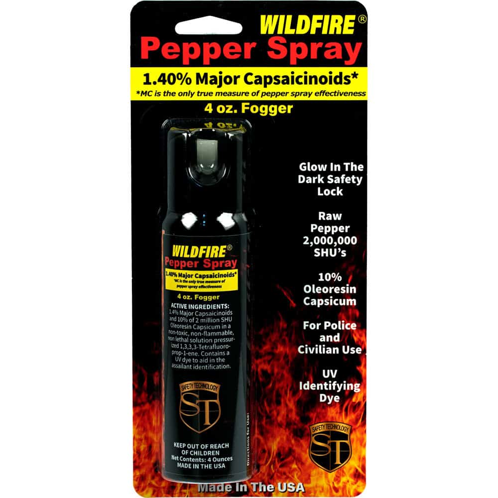 Wildfire Pepper Spray Fogger 1.4% MC, 2 Million SHU Maximum Heat, Multiple Size Options 4oz 9oz 16oz, Area Defense Cloud Pattern, Home Security Protection - Image 3