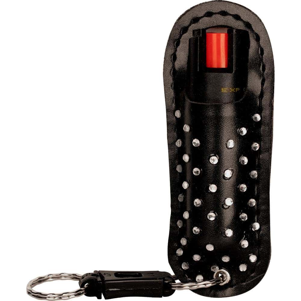Wildfire Pepper Spray 1.4% MC with Stylish Halo Holster, Half Ounce Keychain Carry, 6-8 Foot Range, Quick-Draw Design, Multiple Colors Including Leopard Print and Rhinestone - Image 21
