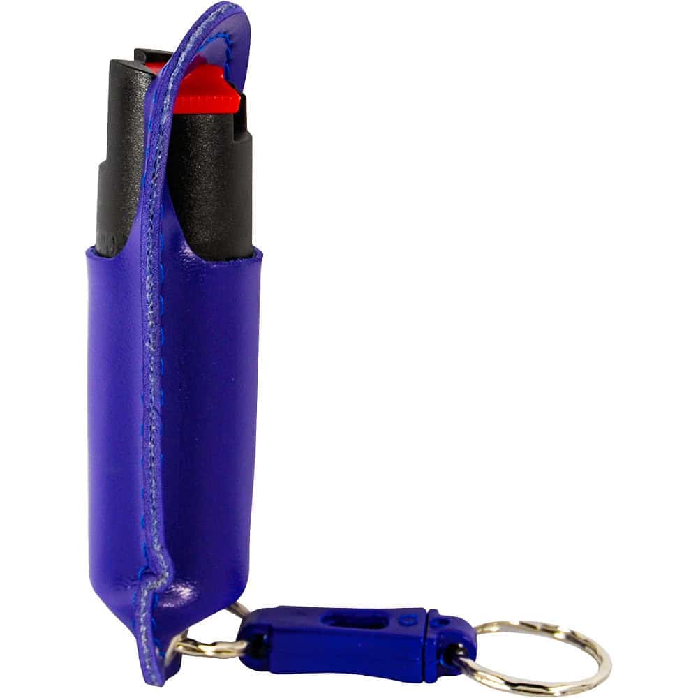 Wildfire Pepper Spray 1.4% MC with Stylish Halo Holster, Half Ounce Keychain Carry, 6-8 Foot Range, Quick-Draw Design, Multiple Colors Including Leopard Print and Rhinestone - Image 5