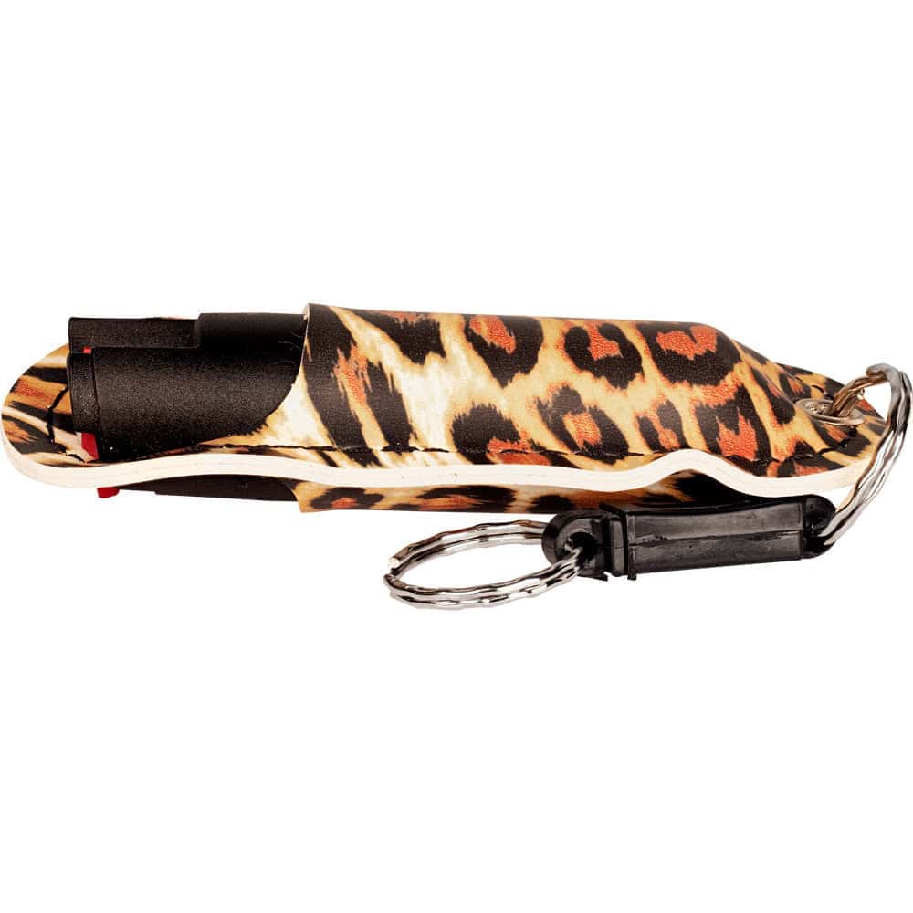 Wildfire Pepper Spray 1.4% MC with Stylish Halo Holster, Half Ounce Keychain Carry, 6-8 Foot Range, Quick-Draw Design, Multiple Colors Including Leopard Print and Rhinestone - Image 16