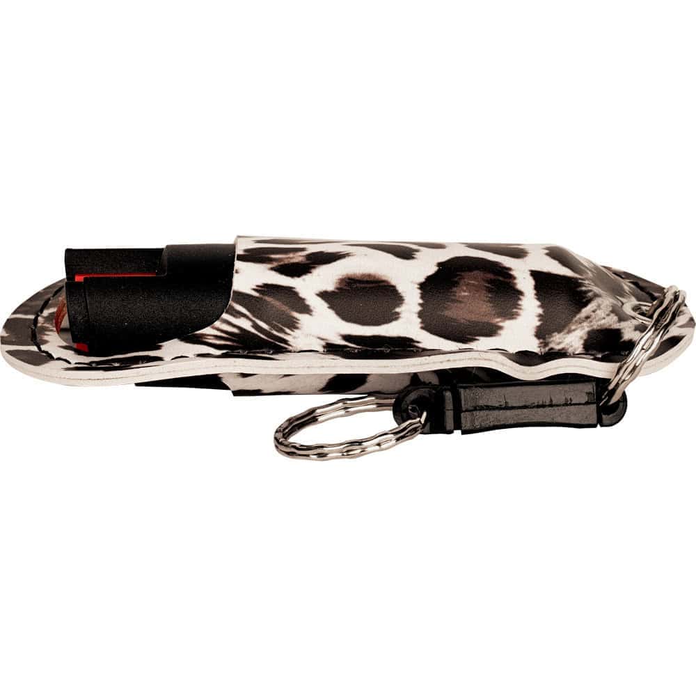 Wildfire Pepper Spray 1.4% MC with Stylish Halo Holster, Half Ounce Keychain Carry, 6-8 Foot Range, Quick-Draw Design, Multiple Colors Including Leopard Print and Rhinestone - Image 20