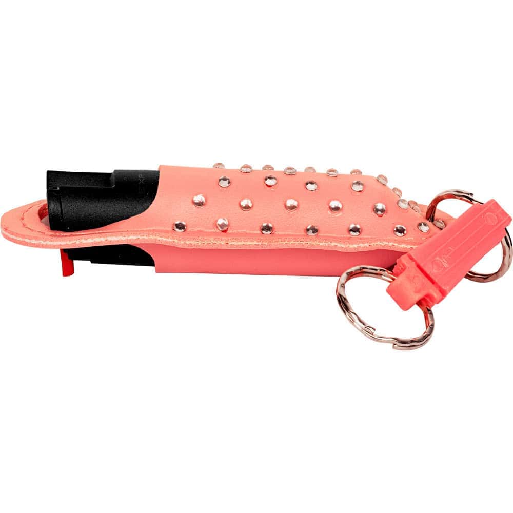 Wildfire Pepper Spray 1.4% MC with Stylish Halo Holster, Half Ounce Keychain Carry, 6-8 Foot Range, Quick-Draw Design, Multiple Colors Including Leopard Print and Rhinestone - Image 24