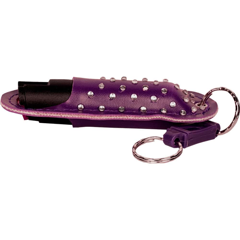 Wildfire Pepper Spray 1.4% MC with Stylish Halo Holster, Half Ounce Keychain Carry, 6-8 Foot Range, Quick-Draw Design, Multiple Colors Including Leopard Print and Rhinestone - Image 26