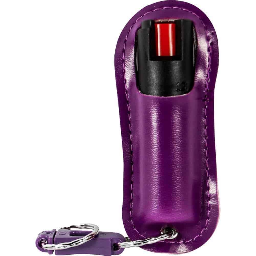 Wildfire Pepper Spray 1.4% MC with Stylish Halo Holster, Half Ounce Keychain Carry, 6-8 Foot Range, Quick-Draw Design, Multiple Colors Including Leopard Print and Rhinestone - Image 9