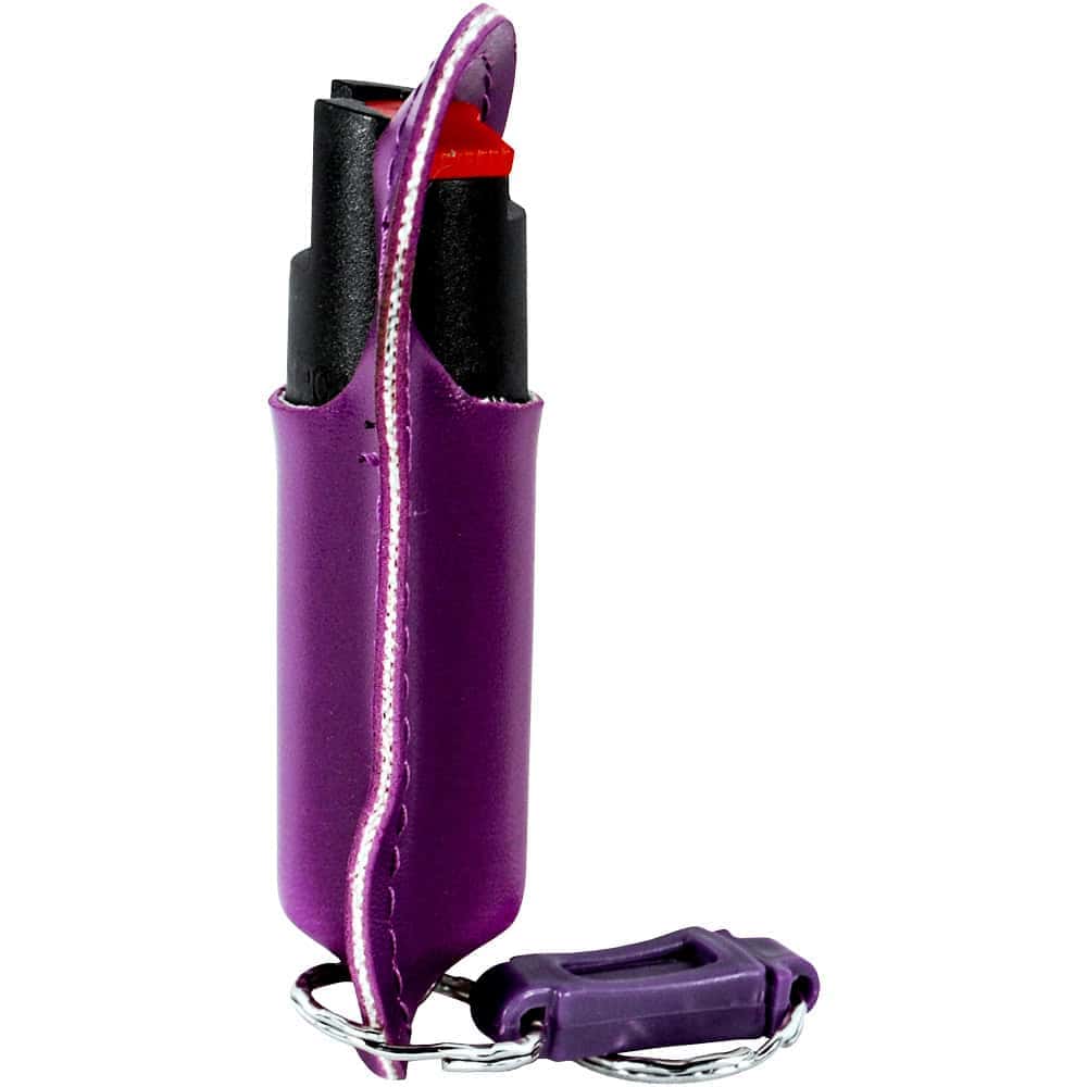 Wildfire Pepper Spray 1.4% MC with Stylish Halo Holster, Half Ounce Keychain Carry, 6-8 Foot Range, Quick-Draw Design, Multiple Colors Including Leopard Print and Rhinestone - Image 11