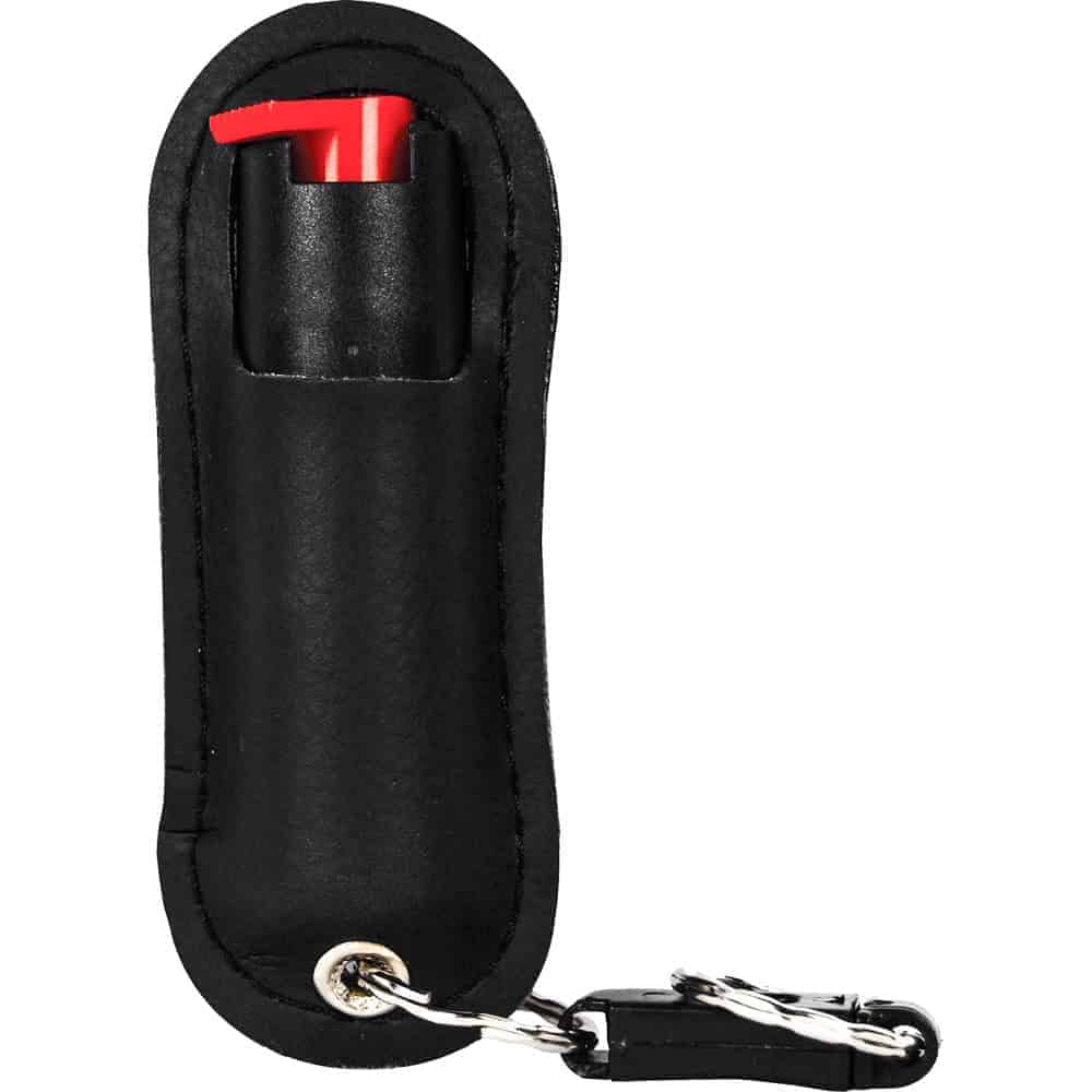 Wildfire Pepper Spray 1.4% MC with Stylish Halo Holster, Half Ounce Keychain Carry, 6-8 Foot Range, Quick-Draw Design, Multiple Colors Including Leopard Print and Rhinestone - Image 2
