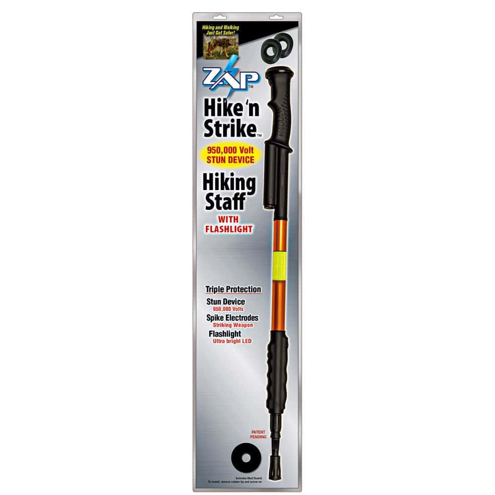 Hike 'n Strike Stun Walking Cane, 950,000 Volts, 4.6 Milliamps, Adjustable Height 32-36 Inches, 114 Lumen LED Flashlight, Aircraft Aluminum, Disguised Self Defense for Seniors, Hiking Protection - Image 7