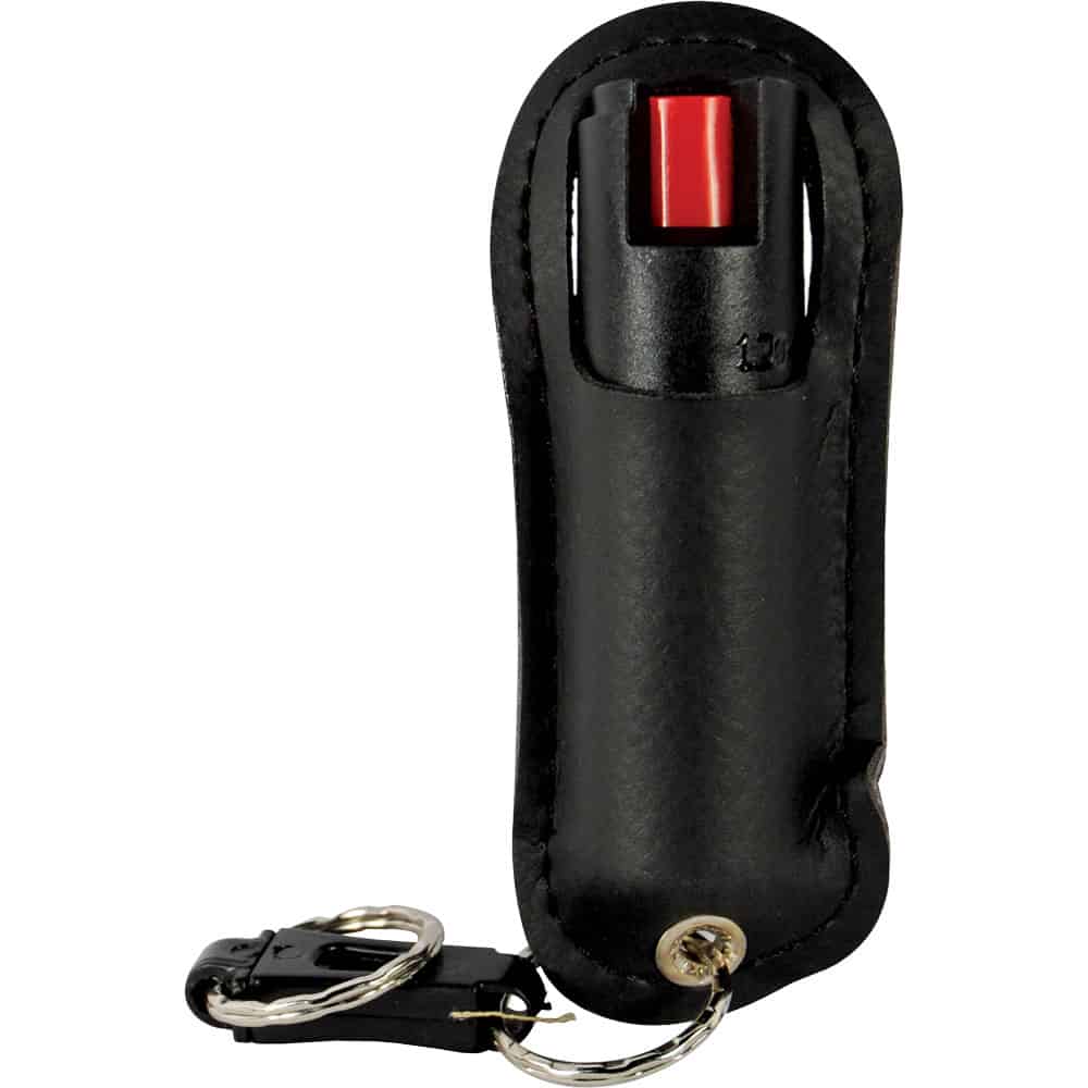 Pepper Shot Pepper Spray 1.2% MC, Half Ounce, Halo Holster, Stylish Keychain Defense