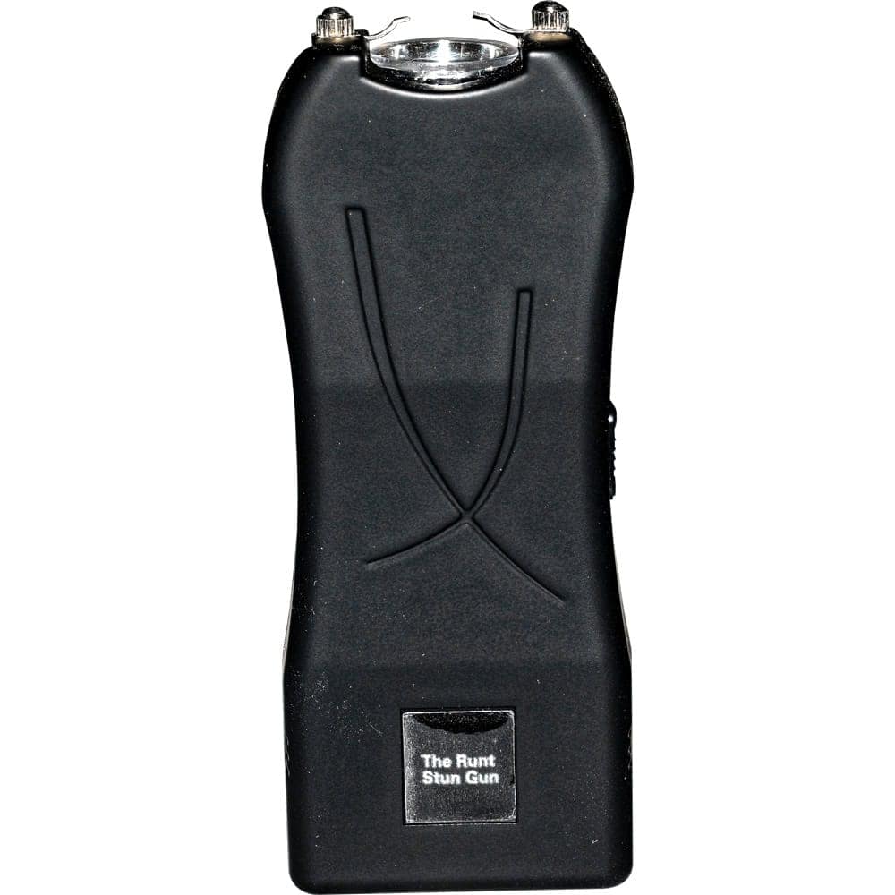 Runt Stun Gun 80 Million Volts, Compact Keychain Size, 4.5 Milliamps Real Stopping Power, Rechargeable, 100 Lumen LED Flashlight, Disable Pin Wrist Strap, Multiple Colors