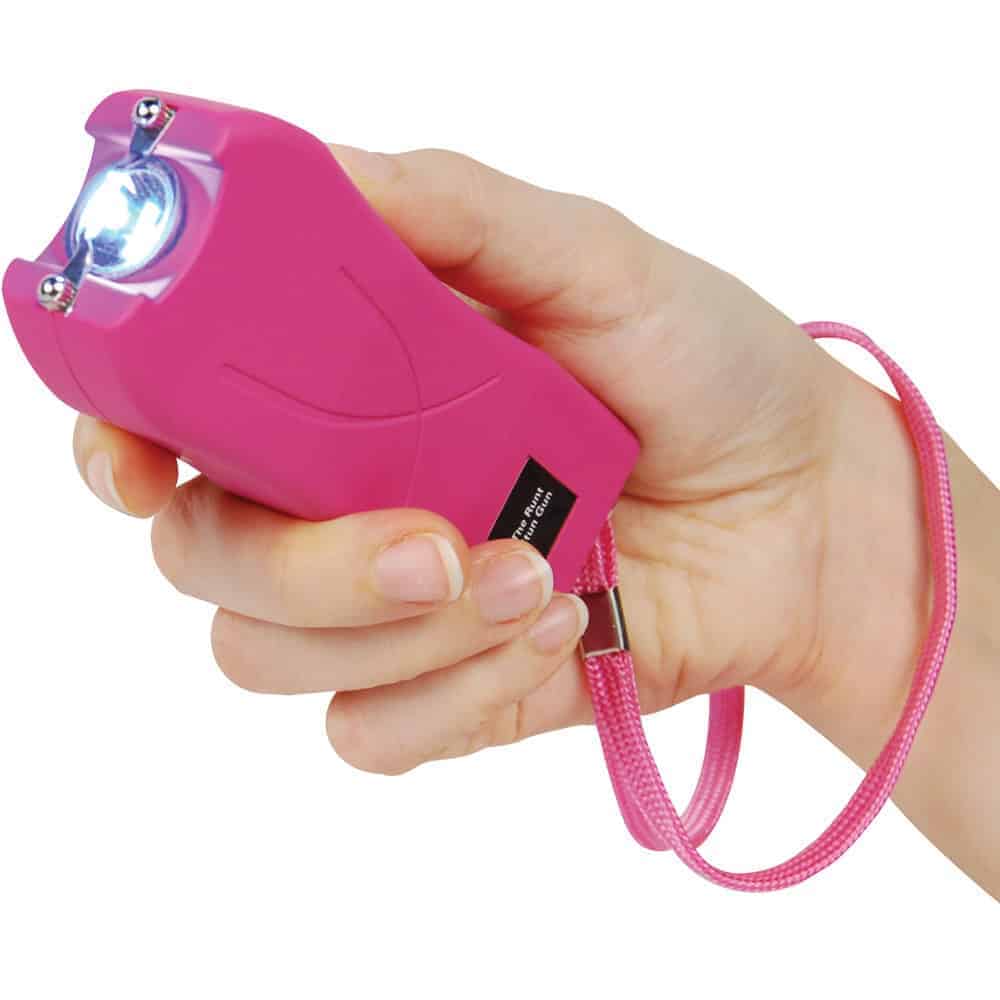 Runt Stun Gun 80 Million Volts, Compact Keychain Size, 4.5 Milliamps Real Stopping Power, Rechargeable, 100 Lumen LED Flashlight, Disable Pin Wrist Strap, Multiple Colors - Image 12