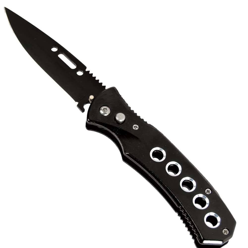Automatic Knife, Heavy Duty Spring Assist, 3.5 Inch Stainless Steel Blade, 8 Inch Overall Length, Belt Clip, Thumb Stud Deployment, EDC Self Defense, Revere Security