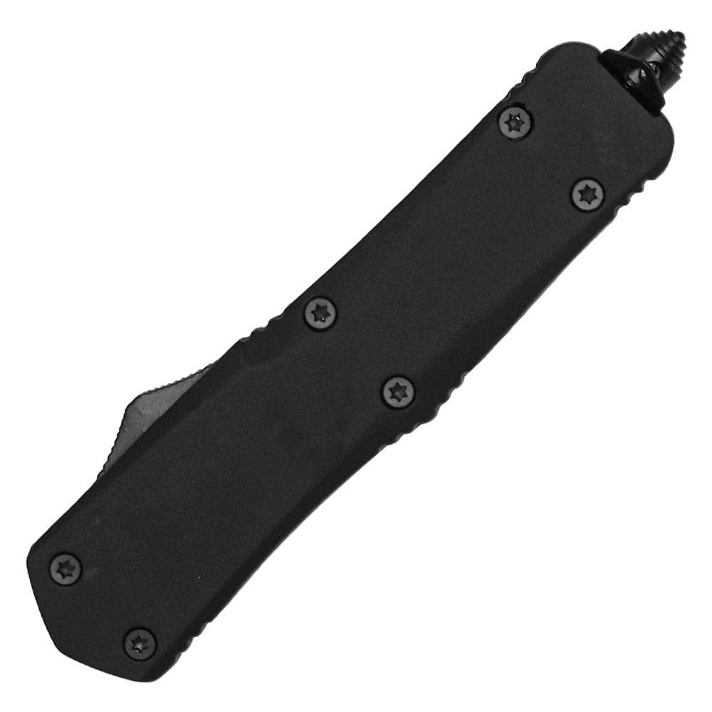 OTF Automatic Knife, Out The Front Single Edge Blade, 3.5 Inch, 9 Inch Overall, Button Deployment, Premium Self Defense, Utility Ready, Revere Security - Image 4