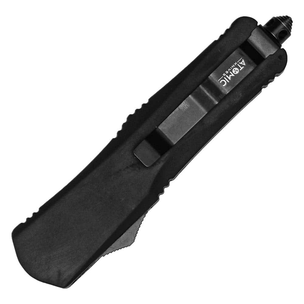 OTF Automatic Knife, Out The Front Single Edge Blade, 3.5 Inch, 9 Inch Overall, Button Deployment, Premium Self Defense, Utility Ready, Revere Security - Image 3