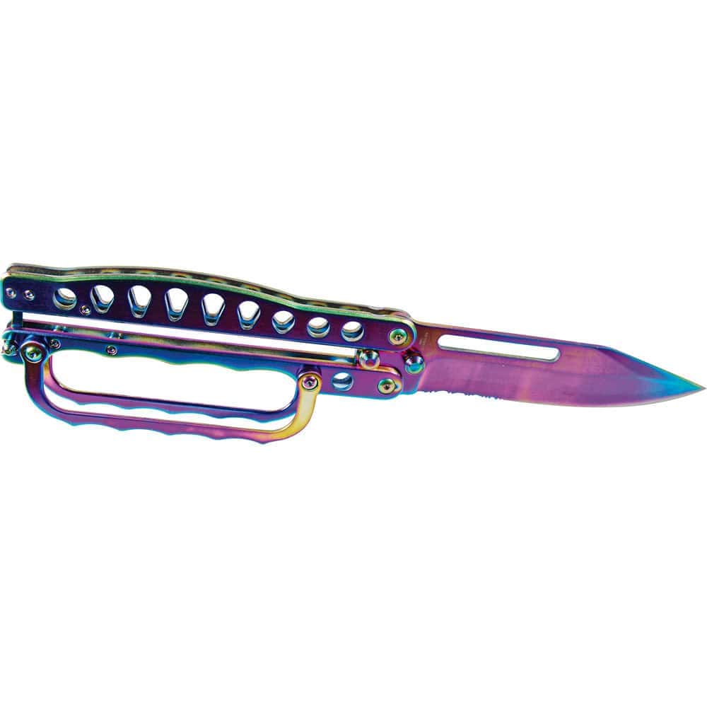 Butterfly Trench Knife, 5 Inch Stainless Steel Blade with Knuckle Guard Handle, 11 Inch Overall Length, Dual-Purpose Defense Design, Multiple Finishes Available - Image 6