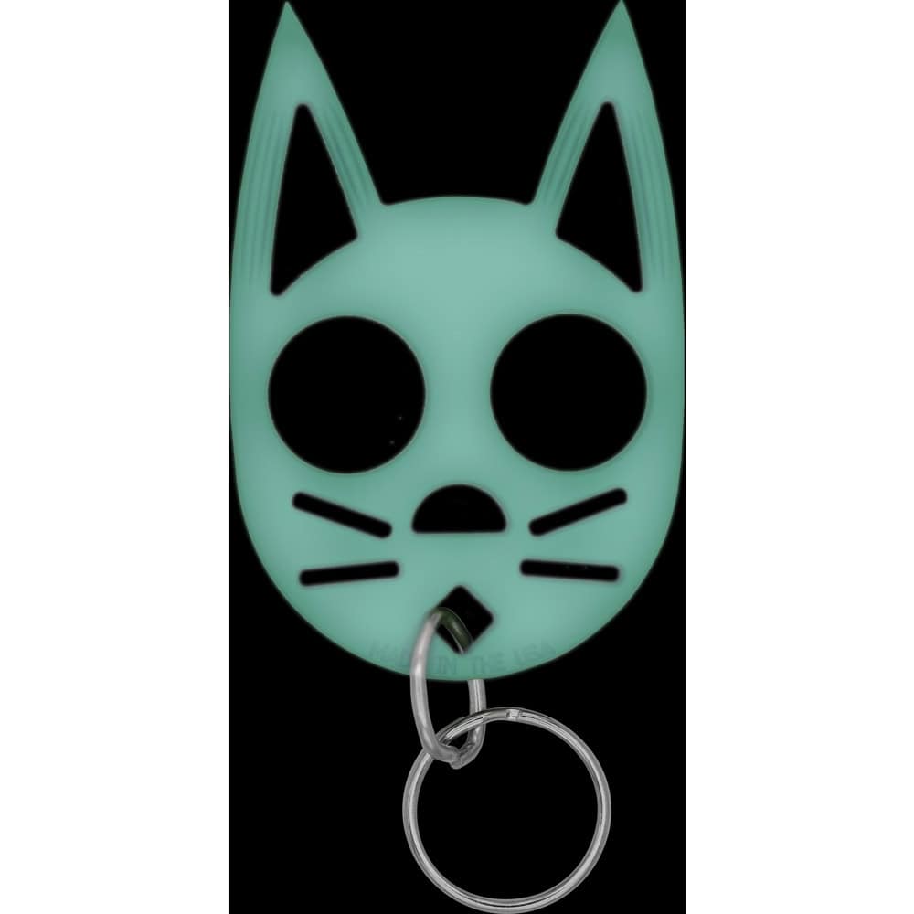 Cat Strike Self Defense Keychain, Cat Ear Design, Finger Grip, Multiple Colors Including Glow-in-Dark, Polymer Construction - Image 6