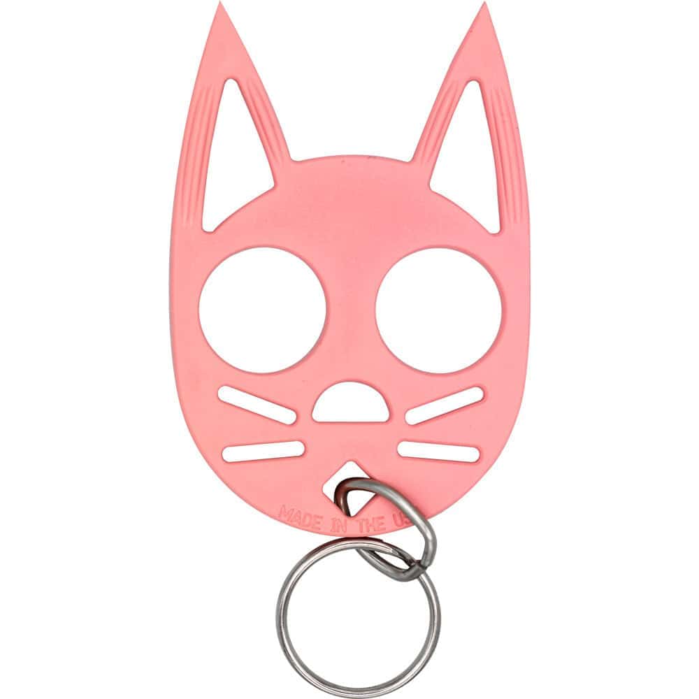 Cat Strike Self Defense Keychain, Cat Ear Design, Finger Grip, Multiple Colors Including Glow-in-Dark, Polymer Construction - Image 3