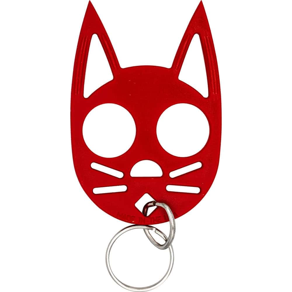 Cat Strike Self Defense Keychain, Cat Ear Design, Finger Grip, Multiple Colors Including Glow-in-Dark, Polymer Construction - Image 5