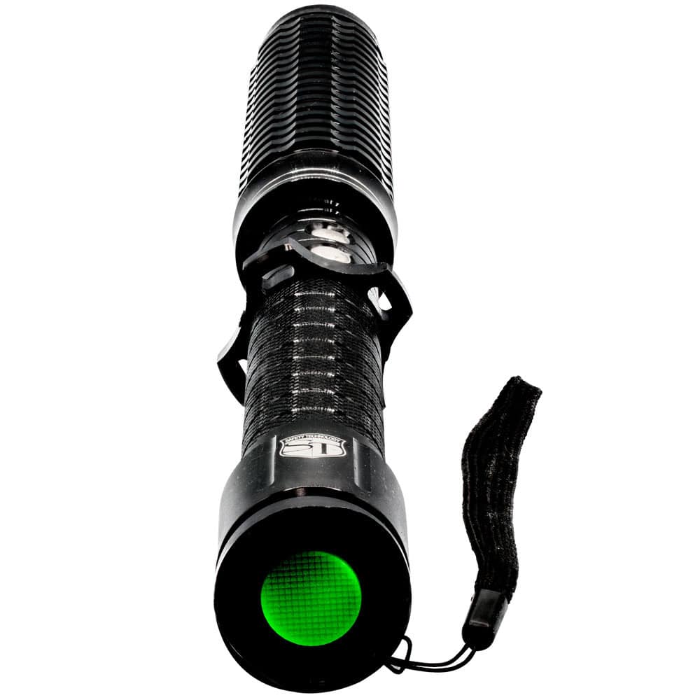 Twist of Fate Extendable Stun Baton, 70 Million Volts, 4.9 Milliamps Real Stopping Power, 19 Inch Extended Reach, 220 Lumen LED Flashlight, Aircraft Aluminum, Rechargeable, Safety Technology - Image 3