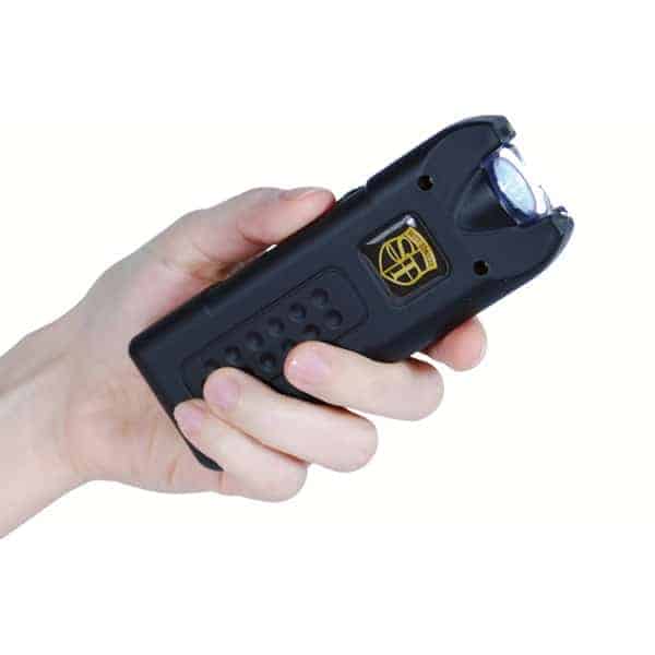 MultiGuard Stun Gun 80 Million Volts, Triple Defense with 120 dB Alarm and 120 Lumen Flashlight, 4.9 Milliamps Maximum Power, Rechargeable, Disable Pin Safety, Multiple Colors - Image 4