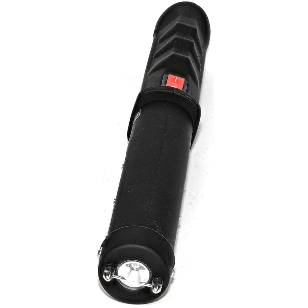 Repeller Stun Baton Black, 40 Million Volts, 4.6 Milliamps, 120 Lumen LED Flashlight, Extended Reach Defense, Disable Pin Safety, Rechargeable NiCd Battery, Nylon Holster, Home and Vehicle Protection - Image 3