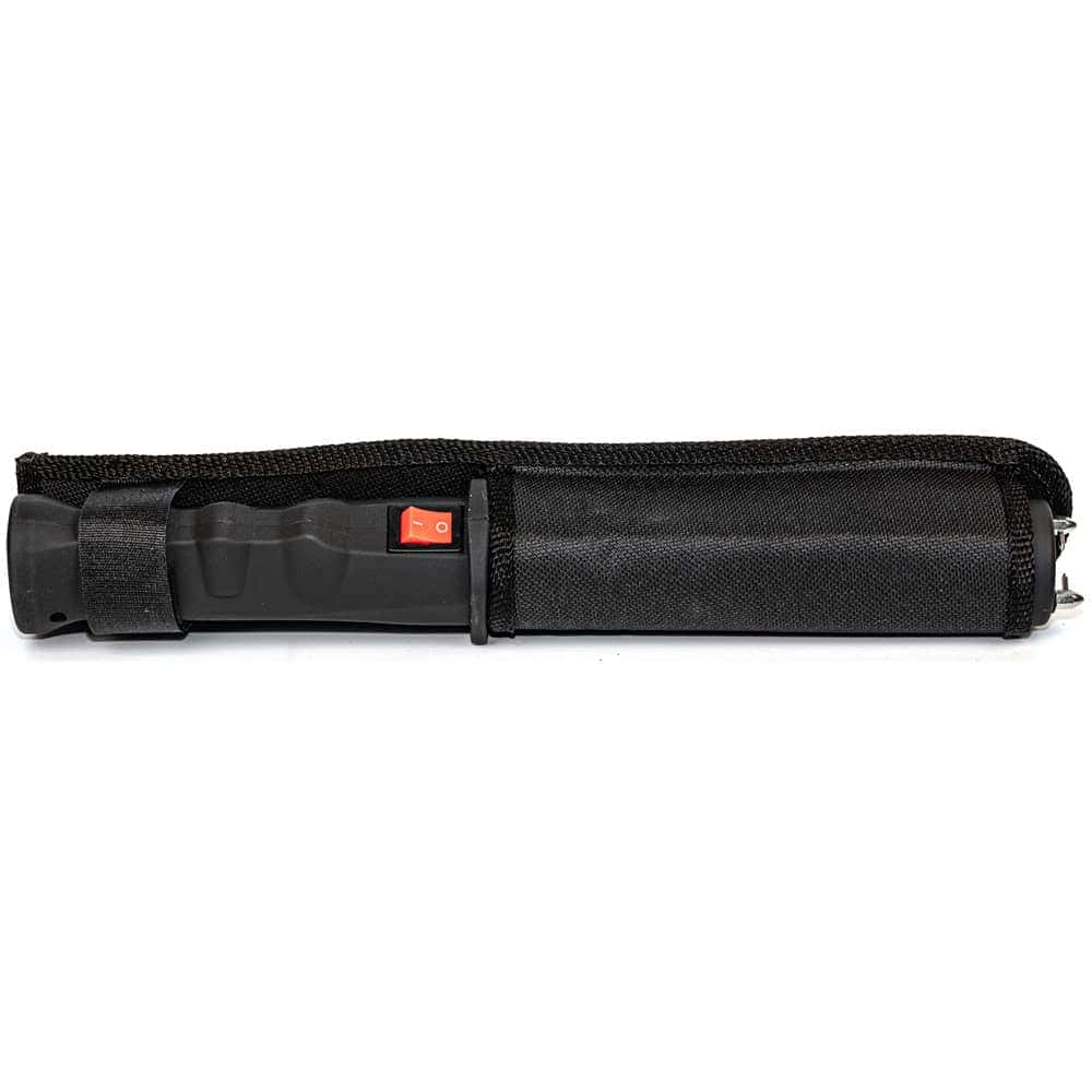 Repeller Stun Baton Black, 40 Million Volts, 4.6 Milliamps, 120 Lumen LED Flashlight, Extended Reach Defense, Disable Pin Safety, Rechargeable NiCd Battery, Nylon Holster, Home and Vehicle Protection - Image 2
