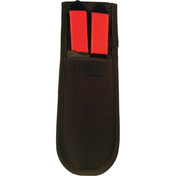 2-Piece Throwing Knife Set BioHazard Design, 9 Inch 440 Steel Blades, High-Visibility Green or Red Color, Nylon Sheath Included, Target Practice and Collection - Image 5