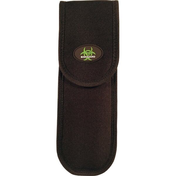 2-Piece Throwing Knife Set BioHazard Design, 9 Inch 440 Steel Blades, High-Visibility Green or Red Color, Nylon Sheath Included, Target Practice and Collection - Image 4