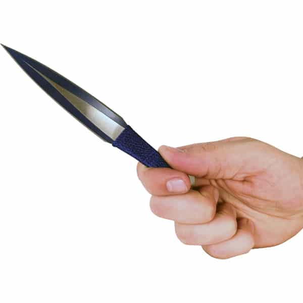 3 Piece Throwing Knife Set, 6.5 Inch Length, Black Blue and Red Trio, 440 Stainless Steel, Nylon Sheath Included, Target Sport Knives, Rotation Training, Color-Coded Practice, Balanced Design - Image 2
