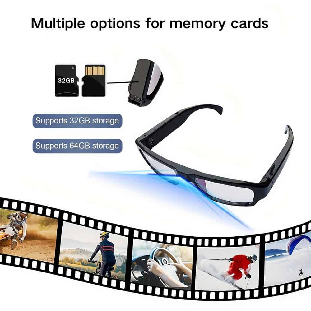 Eyeglasses Hidden Camera with DVR, 1080P Full HD Video Recording, Hands-Free Eye-Level Perspective, 32GB Internal Memory, 1-2 Hour Battery Life, Wearable Surveillance - Image 10