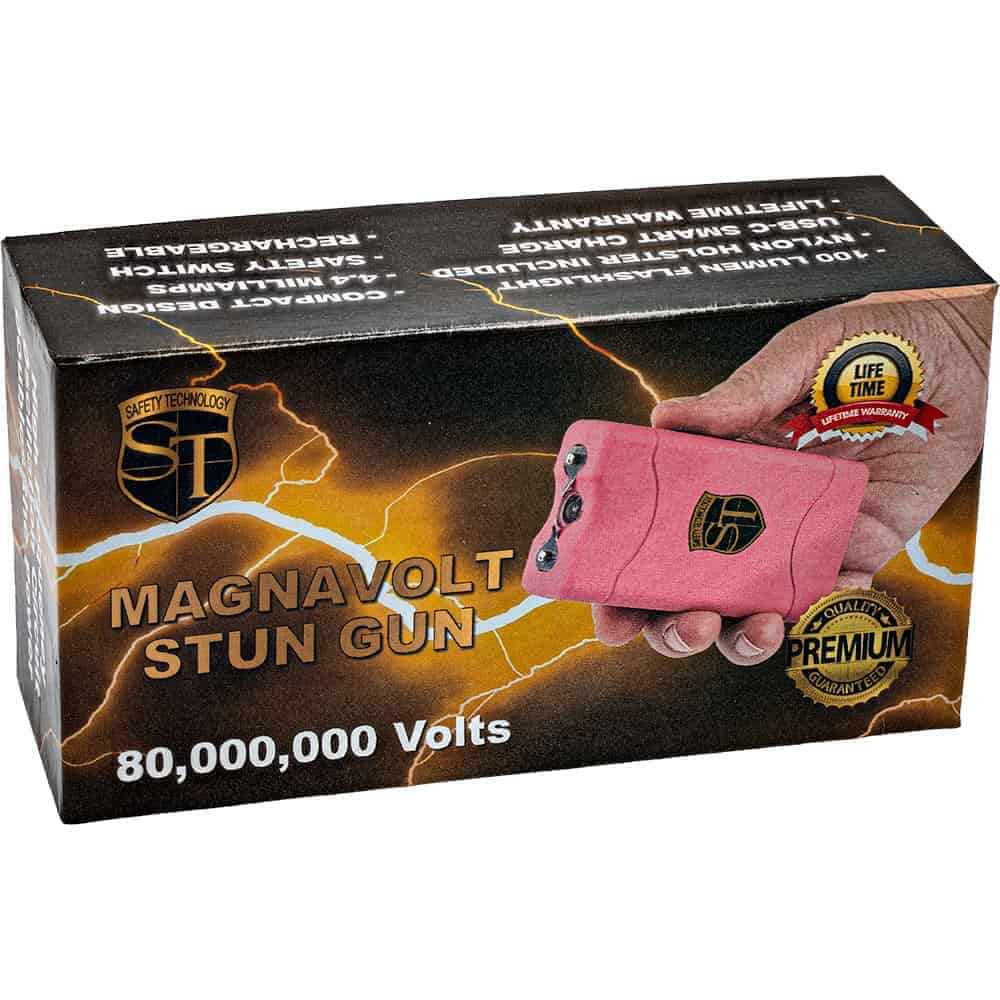 MAGNAVOLT Stun Gun Flashlight, 80 Million Volts, 4.4 Milliamps, 100 Lumen LED, Disable Pin Safety, Rechargeable, Nylon Holster Included, Self Defense for Women & Men - Image 10
