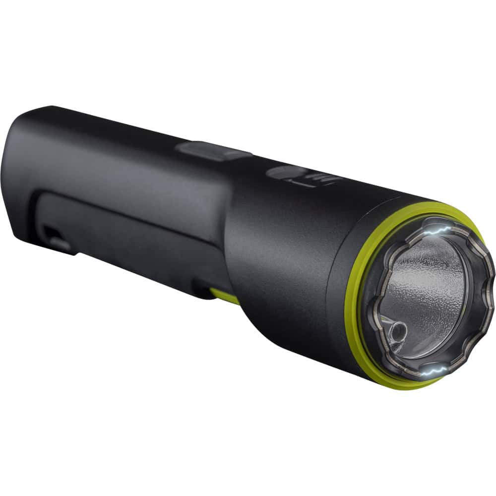 TASER StrikeLight 2 Stun Gun Flashlight — 3 Light Modes, Rechargeable, 100 Lumens, Built-In Stun, Wrist Strap — For Runners, Security, Home Defense
