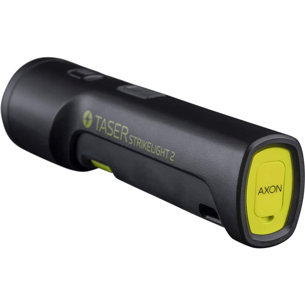 TASER StrikeLight 2 Stun Gun Flashlight — 3 Light Modes, Rechargeable, 100 Lumens, Built-In Stun, Wrist Strap — For Runners, Security, Home Defense - Image 2