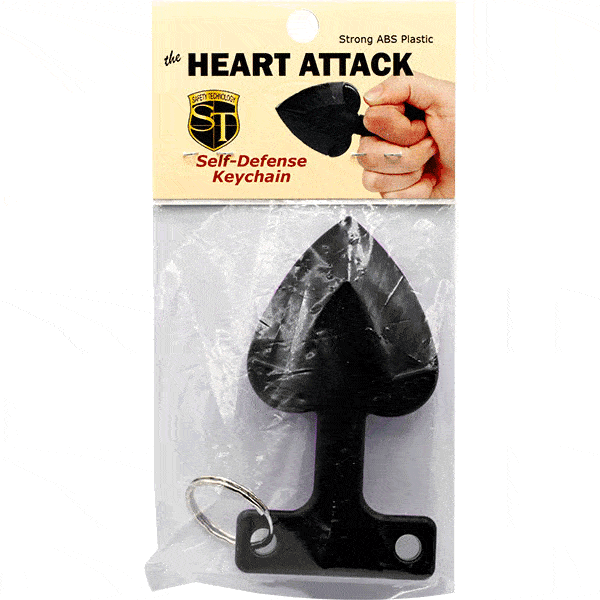 Heart Self-Defense Keychain – Pointed Tips, ABS Plastic - Image 2