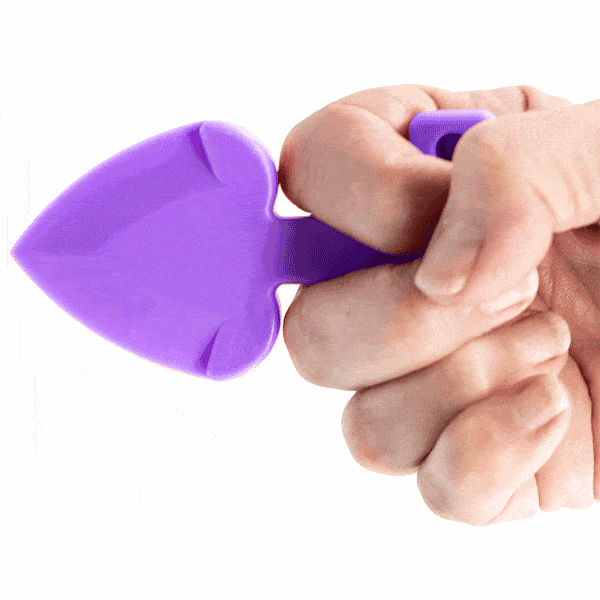 Heart Self-Defense Keychain – Pointed Tips, ABS Plastic