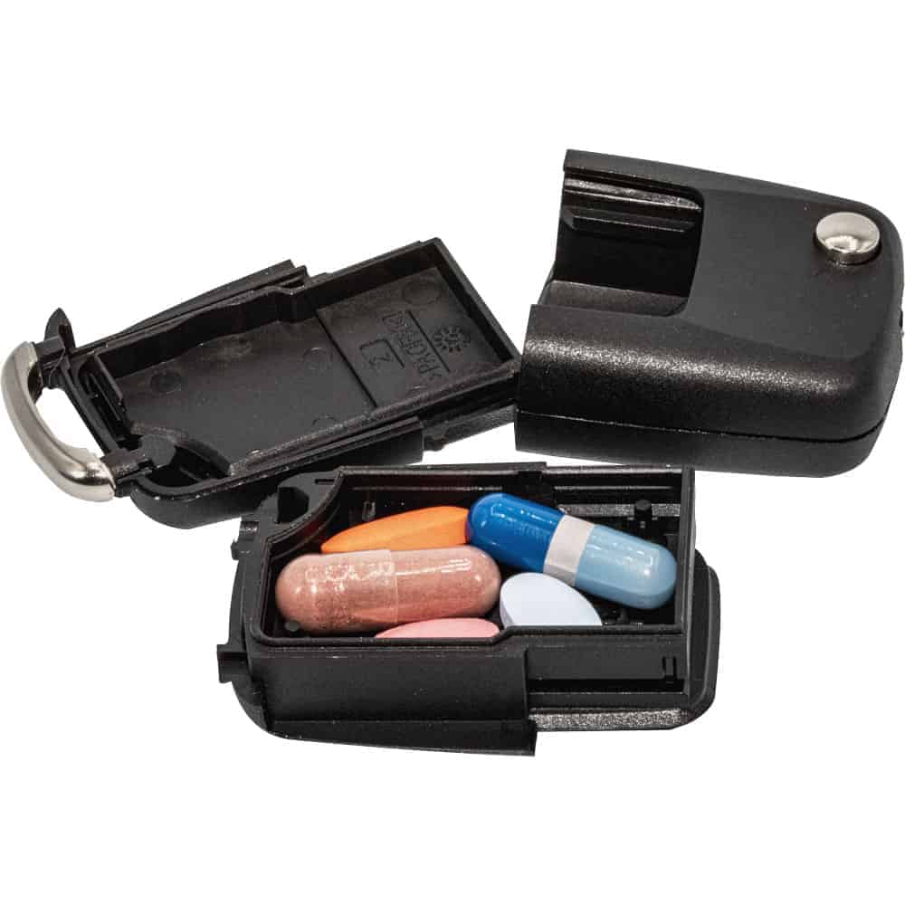 Car Key Fob Diversion Safe, Ultra-Compact Hidden Compartment 1.125 x 1.6875 x 0.1875 Inch, Pocket Purse Keychain Carry, Emergency Cash Storage, Micro Concealment - Image 2