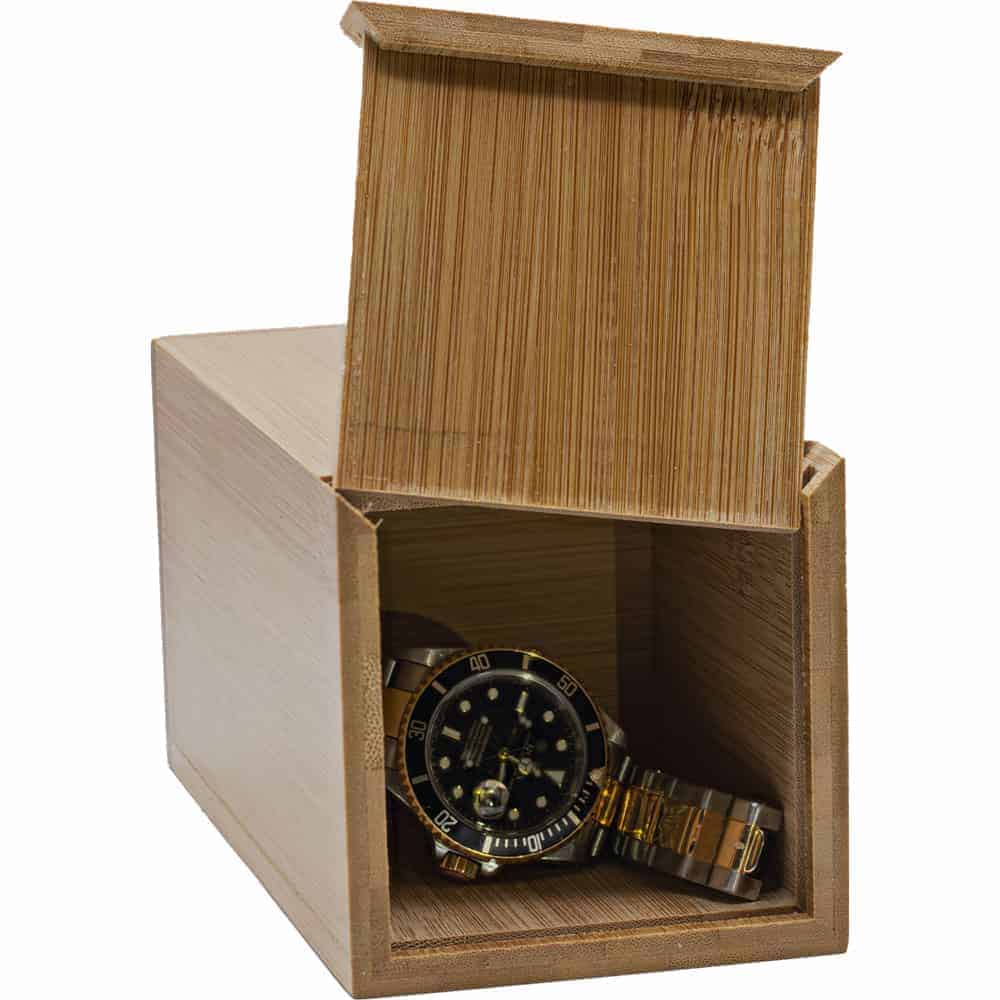 Bamboo Soap Dispenser Diversion Safe, Premium Bathroom Decor Design, Functional Pump Top, Hidden Compartment 3 x 3 x 3.4375 Inches, Large Capacity, Bathroom Vanity Counter Concealment Safe - Image 2