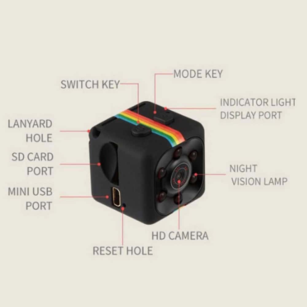 Mini Cube Hidden Camera with DVR, 1080P HD Recording, 1-Inch Cube Design, Motion Activated, 32GB SD Card Included, Portable Covert Surveillance, Rechargeable Battery, Multi-Position Monitoring - Image 3