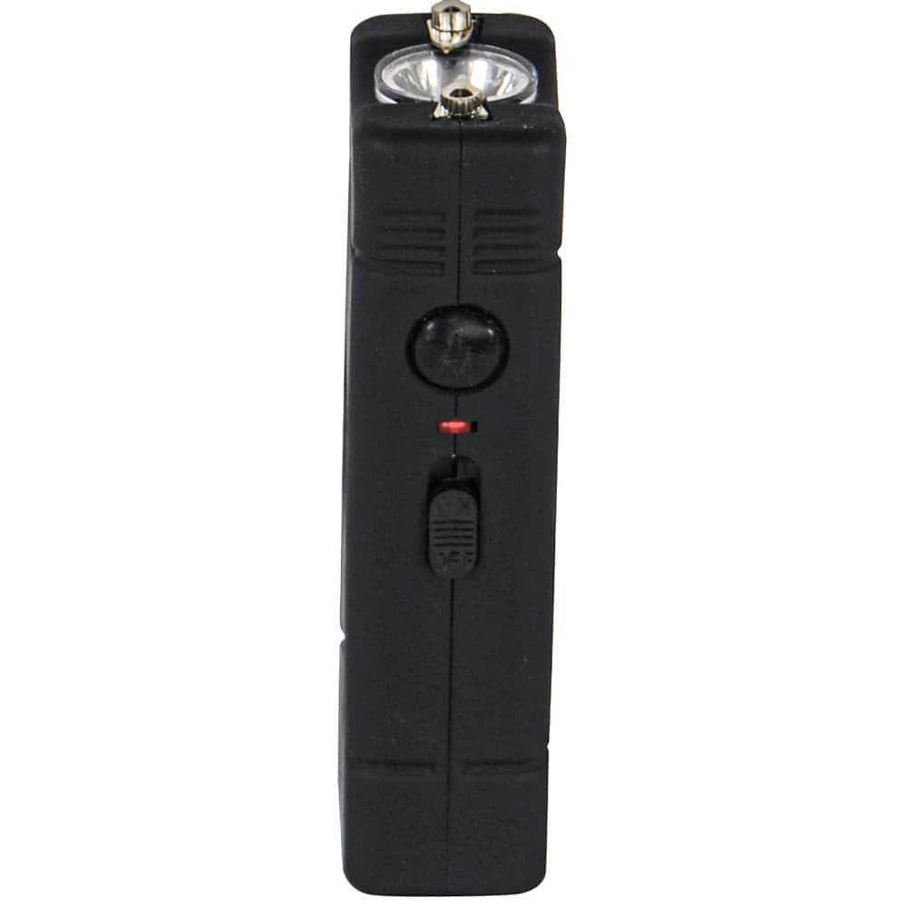 Lil Guy Stun Gun 60 Million Volts, 4.4 Milliamps Stopping Power, 100 Lumen LED Flashlight, Rechargeable Battery, Disable Pin Wrist Strap, Nylon Holster, Compact Mini Size - Image 2